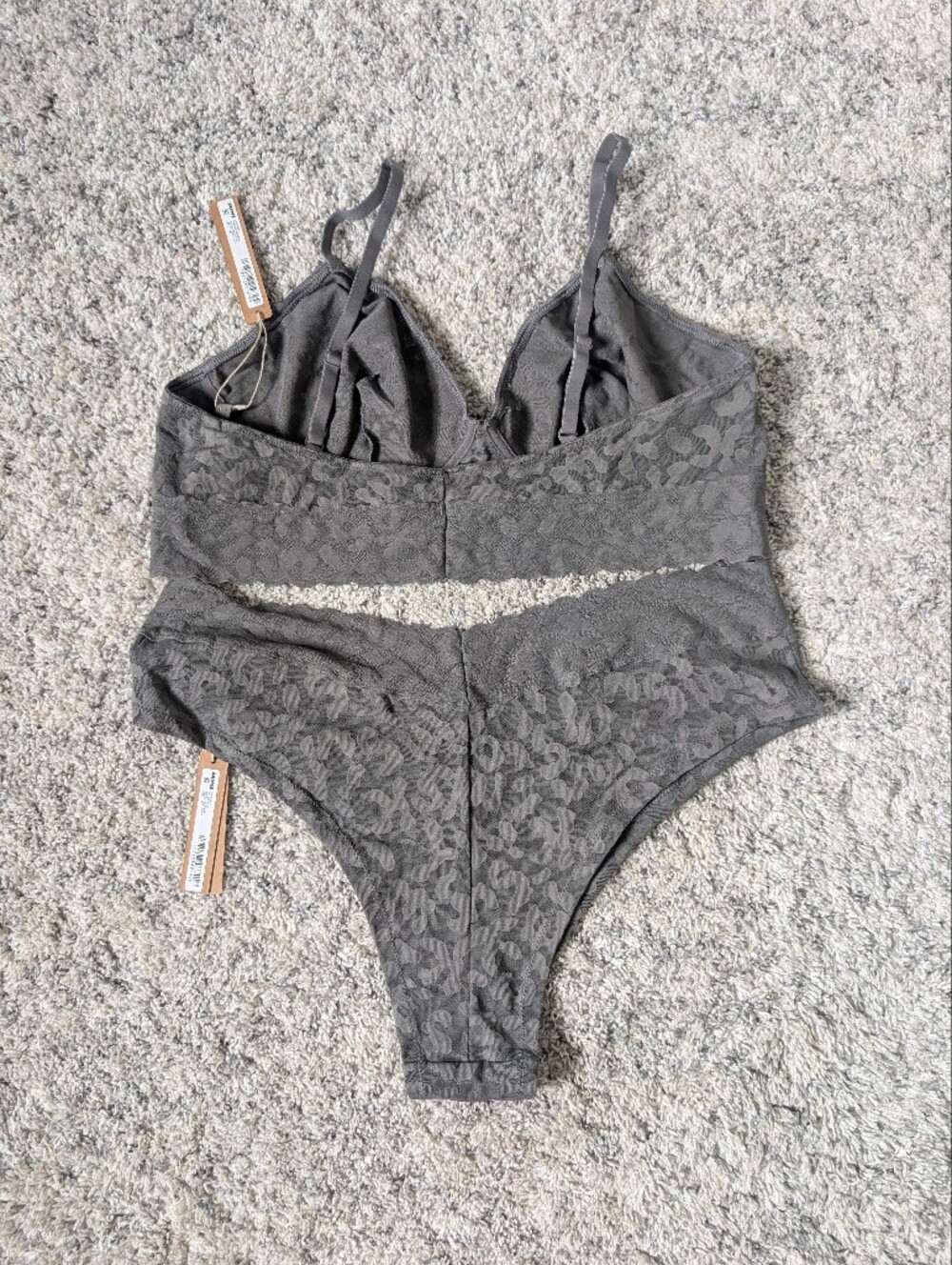 SKIMS Logo Mesh Bralette And Cheeky Bikini Set 2X - Picture 5 of 8